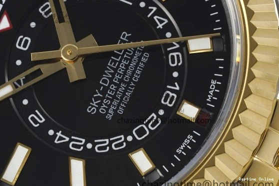 0502 Skydweller SS YG Noob Best Edition Black Dial on SS YG Jubilee Bracelet A23J Efficient 2122
